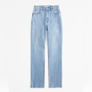 Abercrombie & Fitch 90s straight ultra high rise in medium wash